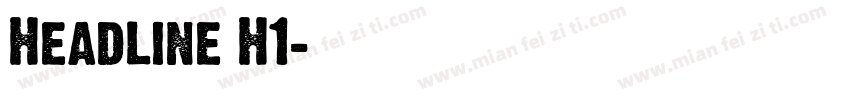 Headline H1字体转换